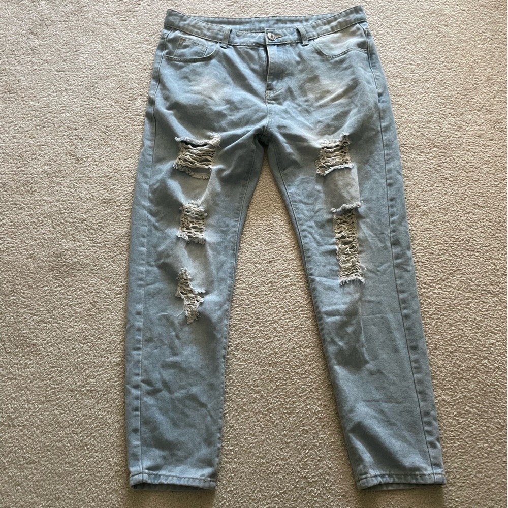 Light wash jeans